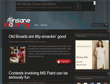Tablet Screenshot of insaneindustry.com